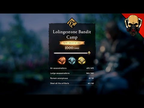 Lolingestone Bandit Camp, Raven Mastery Gold! [Assassin's Creed Valhalla] #205
