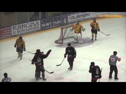 Bramki z III tercji - MMKS Podhale Nowy Targ vs. Gks Tychy
