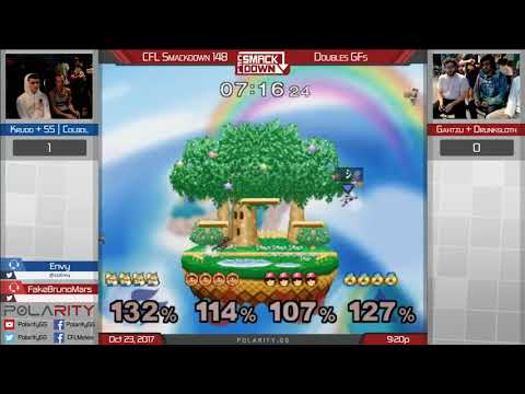 CFL Smackdown 148 Melee - Krudo + Colbol vs Gahtzu + Drunksloth - Doubles GFs