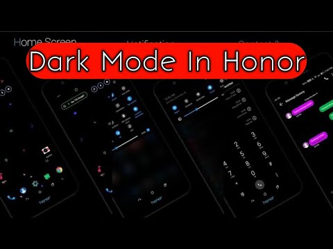 How to enable dark mode in honor mobile
