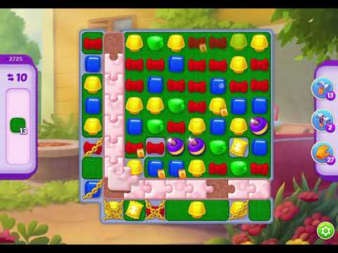 HomeScapes Level 2725 no boosters (17 moves)