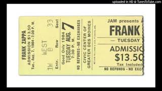 Frank Zappa - Dumb All Over (incl. Panty Rap), Civic Center, Des Moines, IA, August 7, 1984