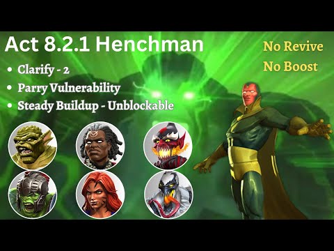 MCOC Act 8.2.1 Henchman + Calcify - 2 + Parry Vulnerability + Steady Buildup - Unblockable Path