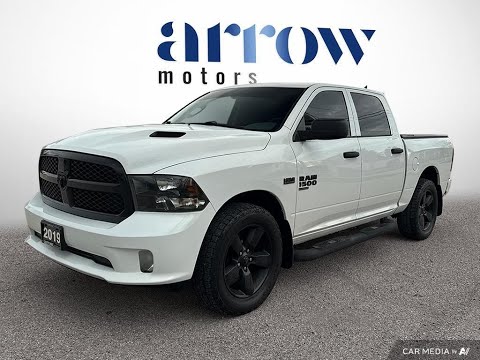 2019 Ram 1500 Classic Express 4x4 Crew Cab 5'7" Box in White for sale at Arrow Motors in Aylmer, ON