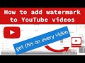 Add Subscribe Button To YouTube Videos 2020 YouTube Watermark How To Watermark YouTube Videos