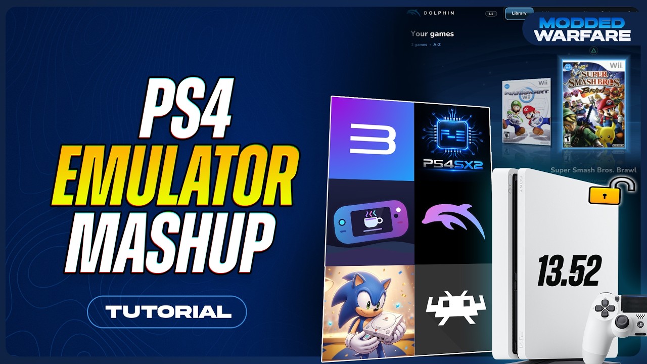 Play PS3, PS2, Wii-U, Wii Games and More on a Jailbroken PS4 (13.52 or lower)