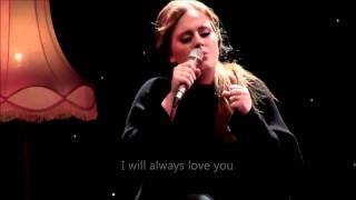 Adele - Lovesong (OFFICIAL VIDEO LYRICS) Live from Tabernacle, London
