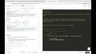 YouTube video 'leetcode 2816. Double a Number Represented as a Linked List - linked list practice'
