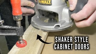 How to Use a Rabbet Router Bit to Inset Plywood | Shaker Style Doors | The Fixer Clips