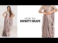 Infinity Drape With Satin Silk Saree Laxmi Saree Draping Saree New Trends Tia Bhuva