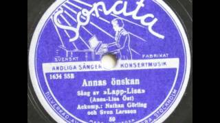 Annas önskan (The Last Rose of Summer) - Nathan Görling; Sven Larsson; Lapp Lisa 1937