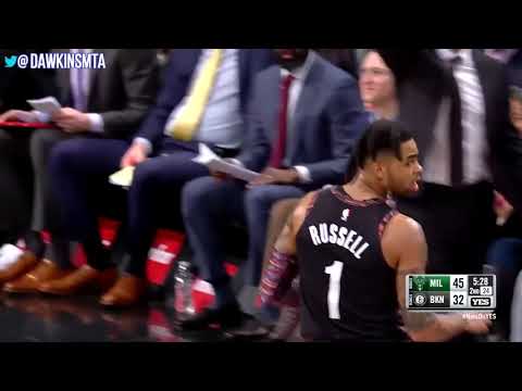 D'Angelo Russell Full Highlights 2019 02 04 Bucks vs Nets   18 Pts, 5 Asts