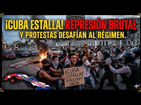 ¡CUBA ESTALLA! REPRESIÓN BRUTAL Y PROTESTAS DESAFÍAN AL RÉGIMEN 🔥