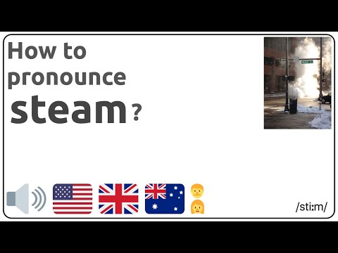 How to pronounce steam in english?