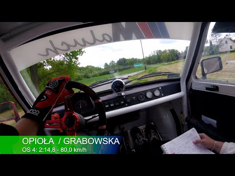 Onboard OS 4 | OPIOŁA  / GRABOWSKA  - FIAT 126p | 3 Runda Rally Park Cup 2022 - Zamarski