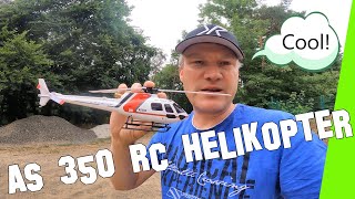 Der kleine AS 350 Ecureuil von HX K123 - er macht einfach Spaß der kleine Helikopter - 0 Wind bitte!