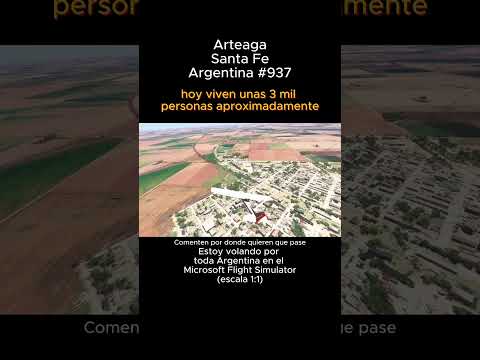 Arteaga, Santa Fe desde el Microsoft Flight Simulator #arteaga #santafe #msfs #joaha45 #argentina
