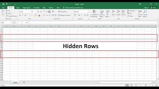 Unhide All Rows in Just a Second in MS Excel