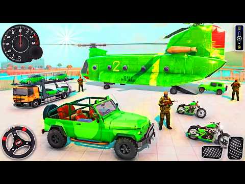 Army Vehicle Cargo Truck Driving - Offroad Jeep Transport Simulator | Android Gameplay