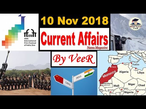 10 November 2018 Current Affairs | Daily Current Affairs, PIB, Nano Magazine, Detail Study in Hindi