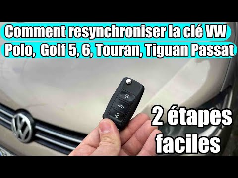 VW Golf 5, Polo, Touran, Tiguan, Caddy Le porte-clés ne fonctionne pas! Resynchroniser le porte-clés