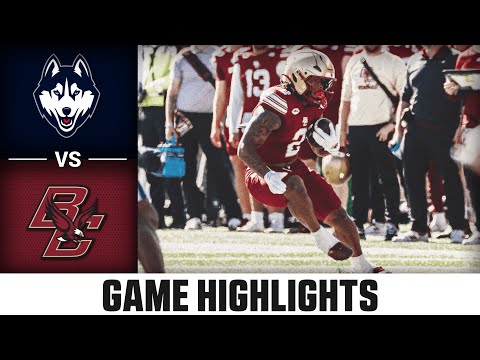 UConn vs Boston College Game Highlights | 2025 ACC Football