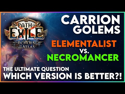 Necromancer or Elementalist Carrion Golems: Which Version is Better? Budget to Min Max - All Covered