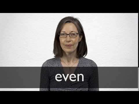 French Translation Of “Even” | Collins English-French Dictionary