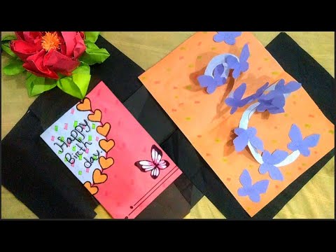 Beautiful Birthday gift card making | DIY birthday card making | Easy craft ideas | Birthday gift |