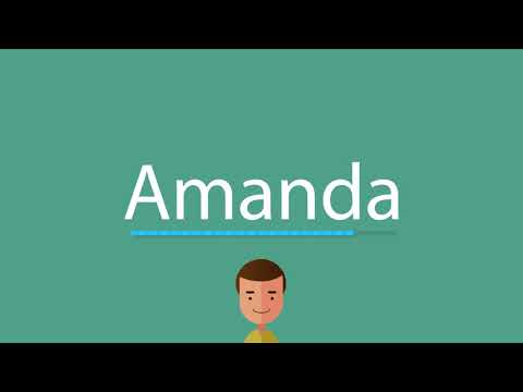 How to pronounce Amanda