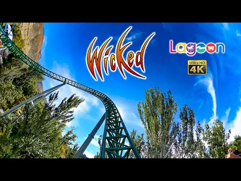 Wicked Roller Coaster On Ride Front Seat POV Lagoon 2022 10 09