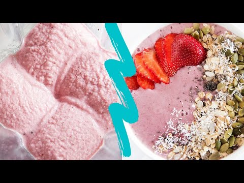 Strawberry Smoothie Bowl | Thick & Creamy Strawberry Avocado Smoothie Bowl
