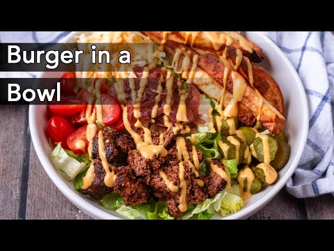 Ultimate Protein-Packed Burger Bowl: Quick & Delicious Recipe!