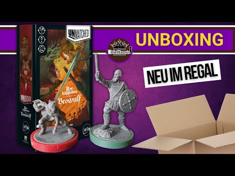 Unmatched – Rotkäppchen vs. Beowulf | WAS IST DRIN? Brettspiel 📦 Unboxing [Brettspiele]