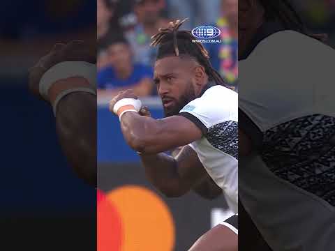 Goosebumps! 🇫🇯 Fiji war dance before World Cup match #RWC2023 #Rugby #9WWOS #shorts #Fiji #culture
