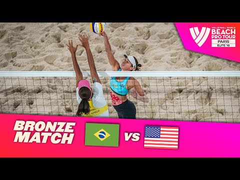 Duda/Ana Patrícia vs. Flint/Cheng - Bronze Match Highlights Paris 2022 #BeachProTour