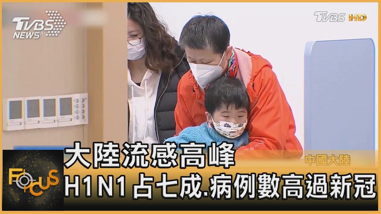 大陸進入流感高峰期 H1N1病例占七成