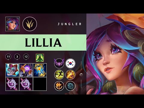 Lillia Jungle vs Diana - KR Master Patch 26.01