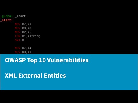 An Introduction to OWASP Top 10 Vulnerabilities - XML External Entities (XXE)