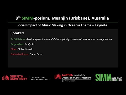 Day 3 - Social Impact of Music Making in Oceania Theme – Keynote
