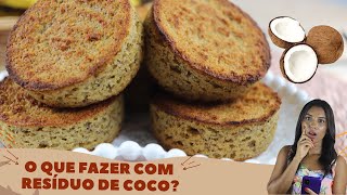What to do with coconut residue? Recipe for sugar-free and lactose-free coconut cookies.