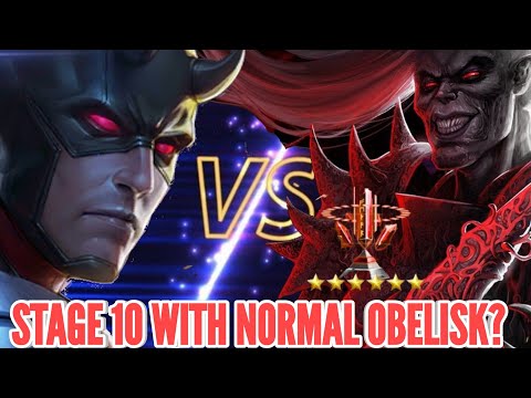 CAN T3 DAREDEVIL CLEAR STAGE 10 KNULL WITH NORMAL OBELISK  (MARVEL FUTURE FIGHT)
