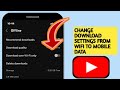 How To Change Download Settings From WiFi To Mobile Data YouTube In IPhone 2023
