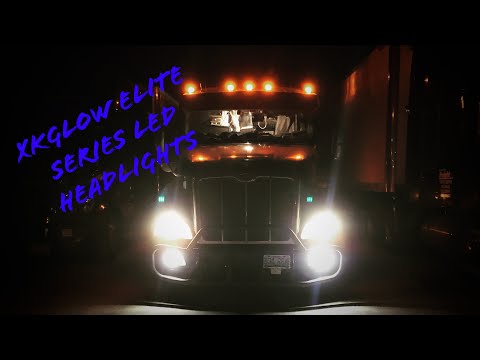 XKGlow Elite Series LED Headlight Conversion Kit Review and Install Peterbilt 587