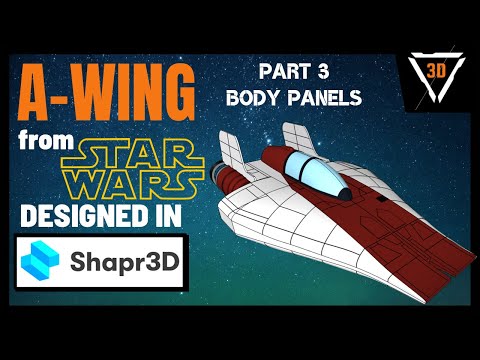 RZ-1 A-wing interceptor 3D modeling | Shapr3D on iPad | part 3 - body panels