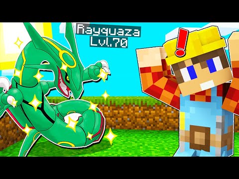 I CAUGHT LEGENDARY POKEMON RAYQUAZA ON PIXELMON!!