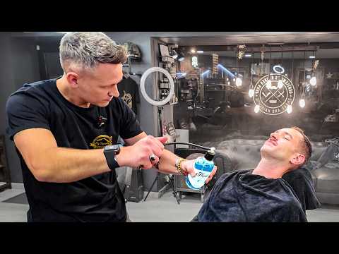 FRENCH MASTER BARBER Shows How It's Done [ASMR with tips] – Boufféré 🇫🇷