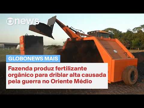 Fazenda produz fertilizante orgânico para driblar alta causada pela guerra no Oriente Médio