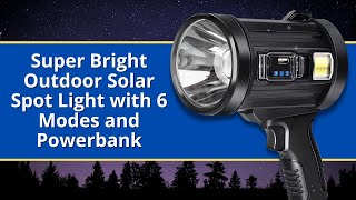 Download lagu Super Bright Outdoor Solar Spot Light with 6 Modes and Powerbank mp3 Download lagu Super Bright Outdoor Solar Spot Light with 6 Modes and Powerbank mp3