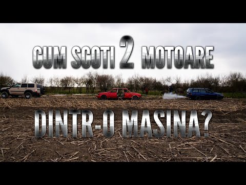 How do you remove two engines from a car?